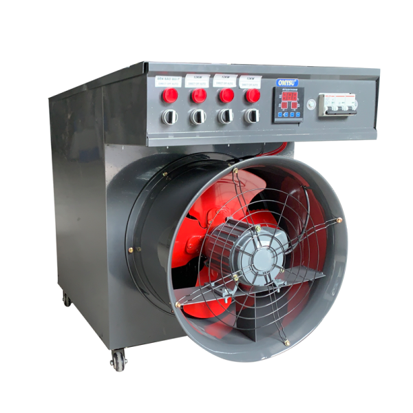 Máy sưởi công nghiệp 30KW dùng điện, diện tích sưởi 300m2