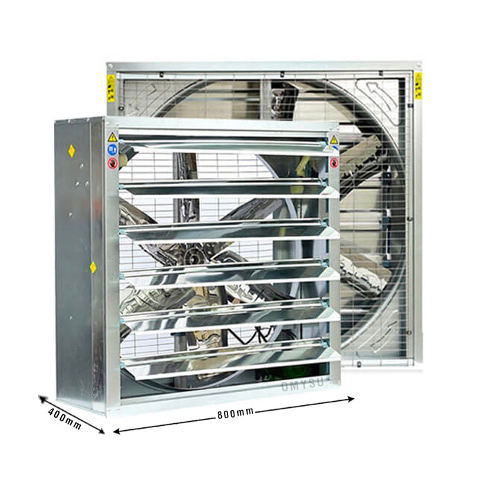 Quạt thông gió vuông BMF-800 – chi tiết thiết kế
