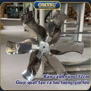 Quạt thông gió vuông trục đẩy hiệu suất cao BMF-1000