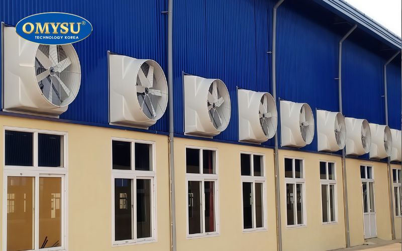 Cách lắp quạt thông gió công nghiệp cho nhà xưởng