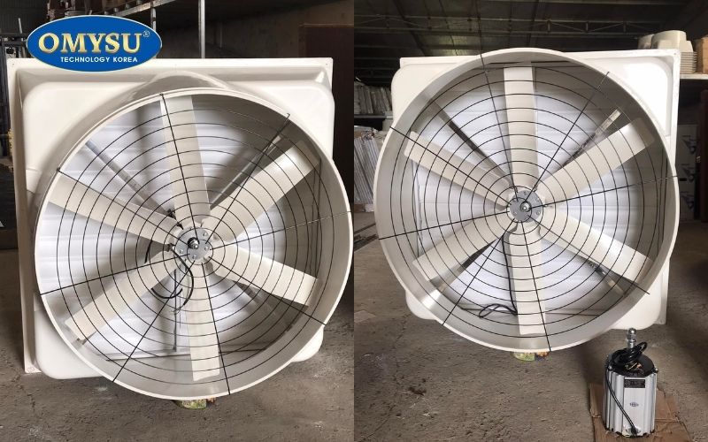 Các mức công suất quạt thông gió phổ biến