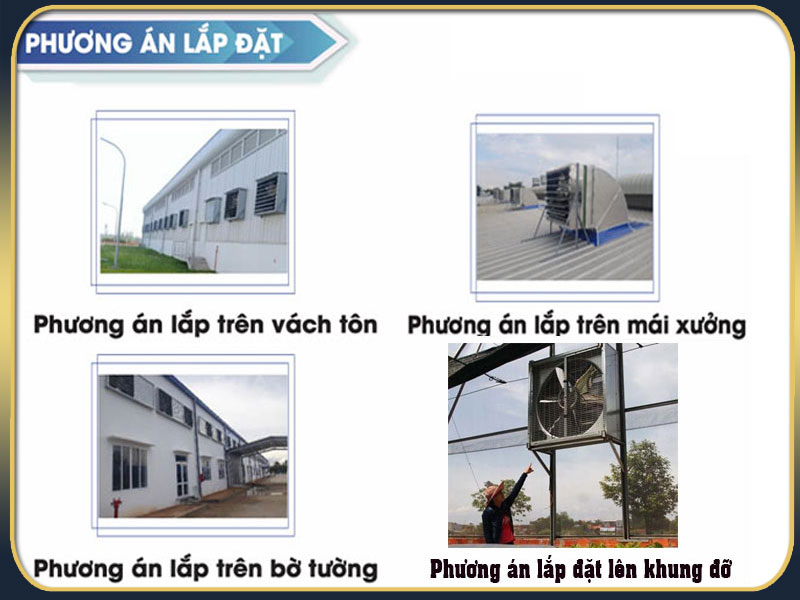 Quạt thông gió vuông BMF-800 – ứng dụng thực tế