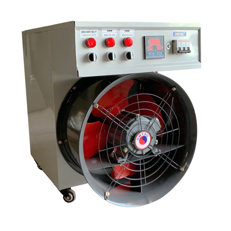 Máy sưởi điện 20KW – máy sưởi công nghiệp OMYSU dùng điện 380V