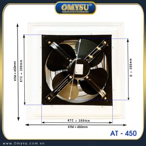 Quạt hút âm trần công nghiệp không ống AT-450