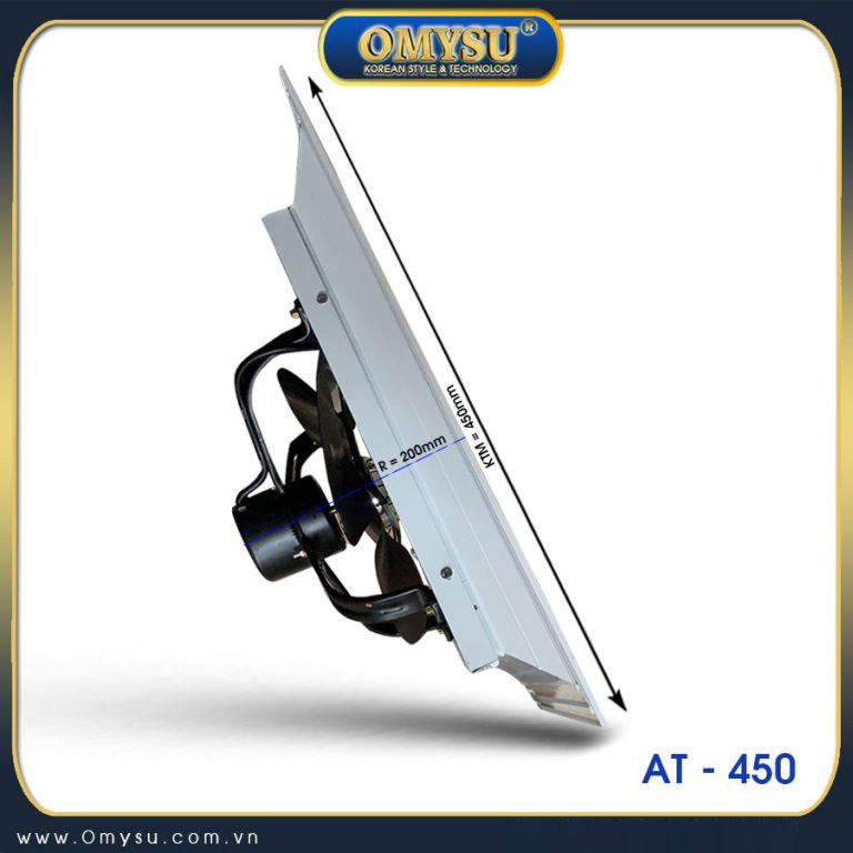 Quạt hút âm trần AT-450 – mặt nạ nhôm định hình