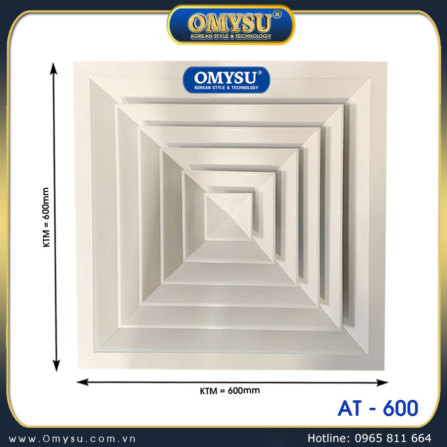 Quạt hút âm trần AT-600 – quạt hút âm trần công nghiệp không ống