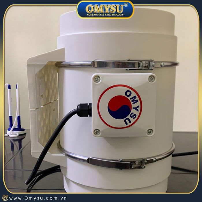 Quạt thông gió nối ống HF-200 – vỏ nhựa nguyên sinh màu trắng