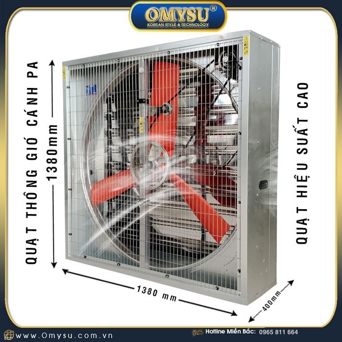 Quạt thông gió vuông BMF-1380PA – hình ảnh sản phẩm