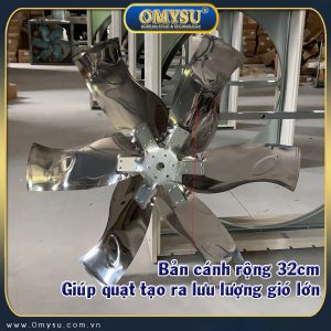 Quạt thông gió vuông trục đẩy hiệu suất cao BMF-1380