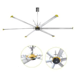 Quạt trần công nghiệp HVLS động cơ DC YS-YCWZ6200M-6