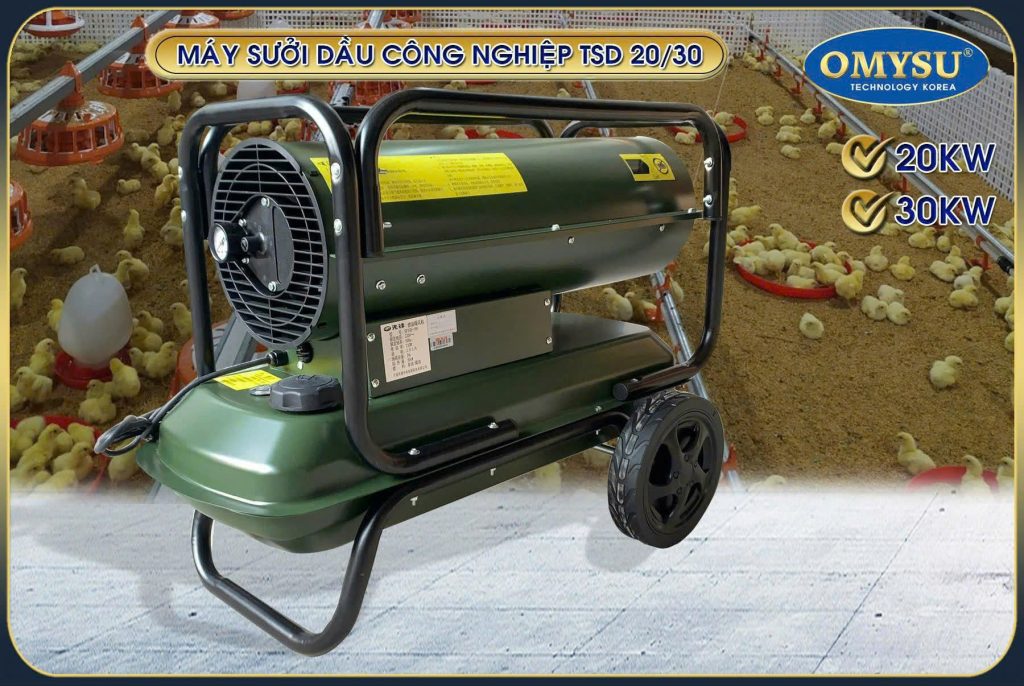 Máy sưởi dầu công nghiệp OMYSU: Giải pháp giữ ấm hiệu quả cho trang trại mùa đông